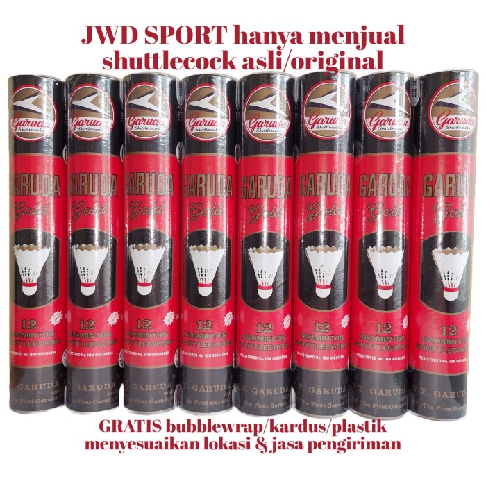 Terlaris Shuttlecock Garuda Gold Merah - Kok Garuda Gold Merah