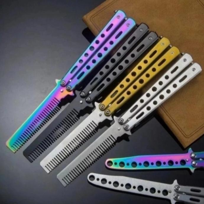 PISAU LIPAT BALISONG SISIR EXSCLUSIVE BALISONG SISIR SURVIVAL KIT