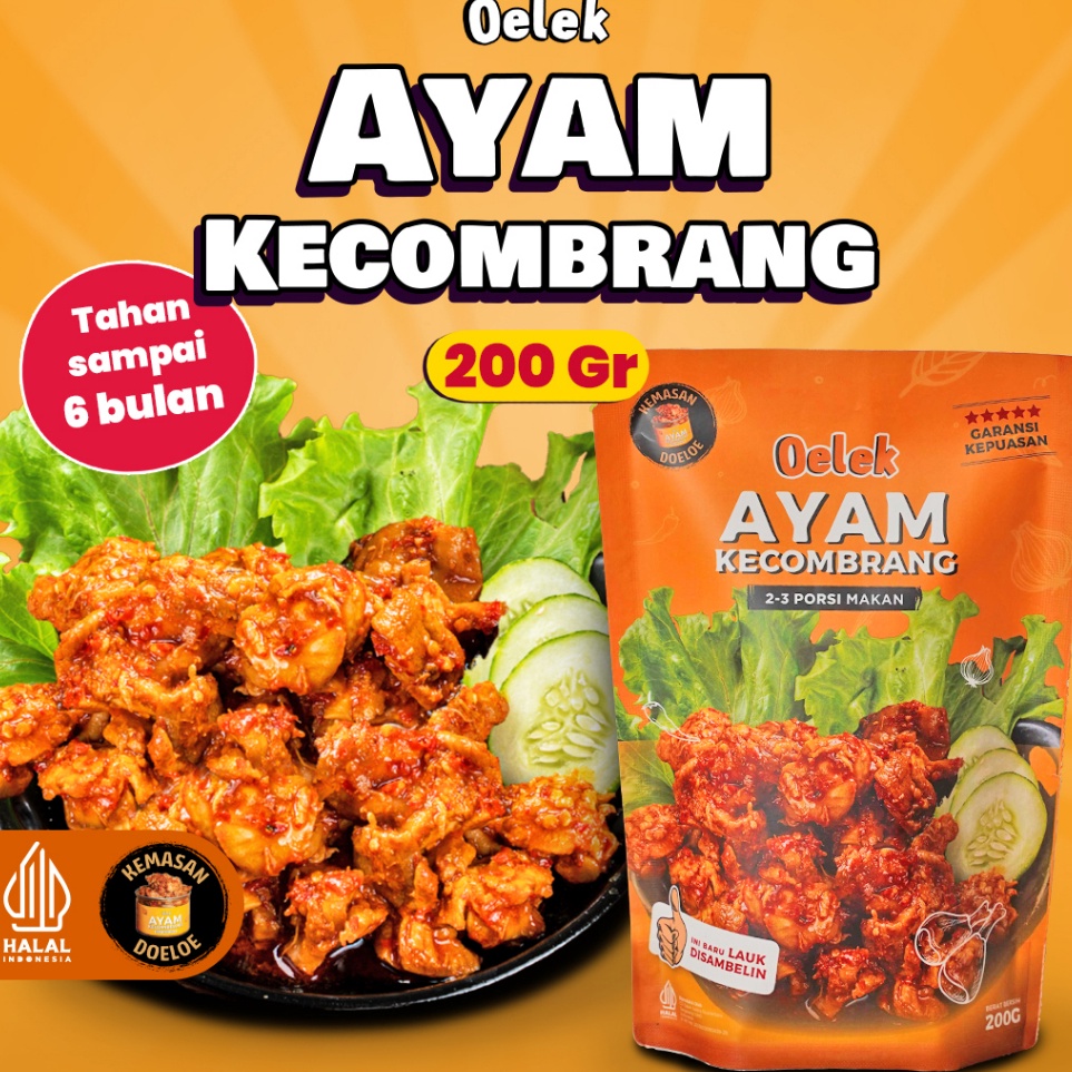 

ZNZD8998 [PROMO MURAH!!!] Oelek Ayam Kecombrang Oelek / Lauk Ayam Kecombrang / Lauk Siap Saji