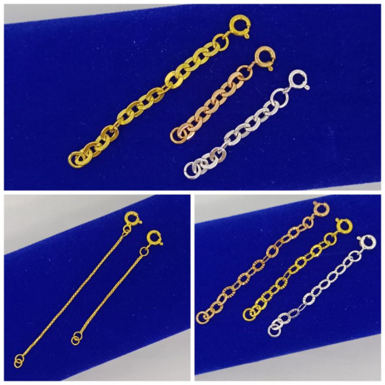 Best product rantai extension perak asli 925/penyambung gelang/penyambung kalung/perak asli silver 9