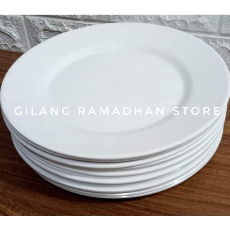Ready Stock PIRING MAKAN MELAMIN CEPER POLOS UKURAN 10 INCH PUTIH s Kemasan Baru ▲.