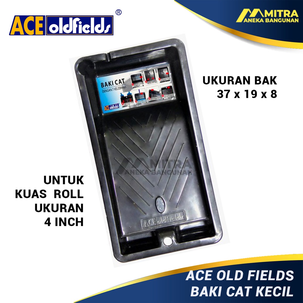 BAKI CAT KECIL UNTUK KUAS ROLL 4 INCH ACE OLD FIELDS / BAK CAT / PAINT TRAY