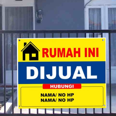 Best Seller Spanduk Dan Banner Rumah Tanah Dijual/ Dikontrakkan/ Disewakan Murah