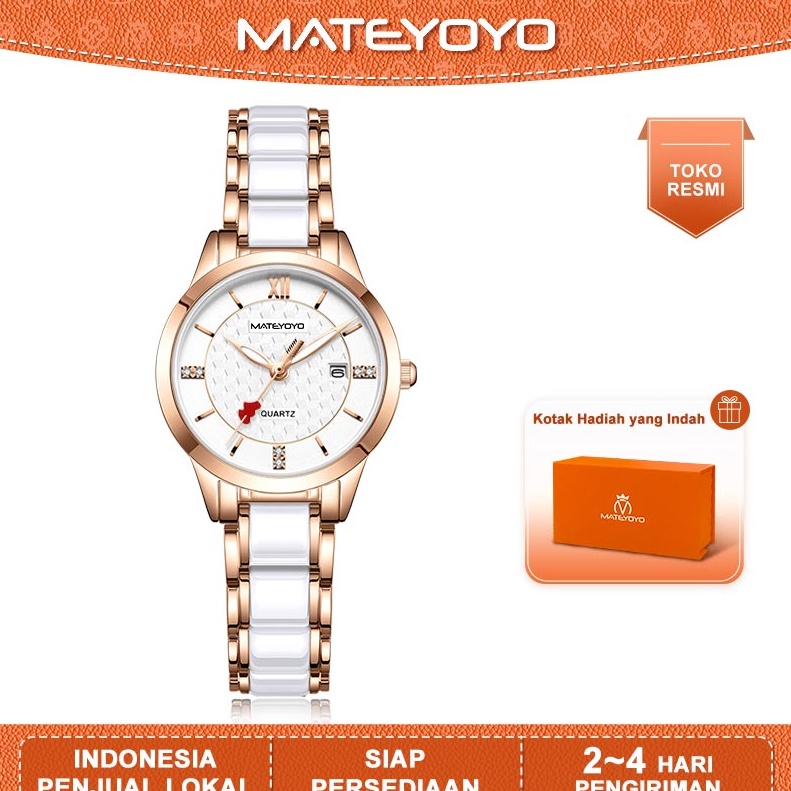 12.12 Product HOT MATEYOYO Jam Tangan Wanita Original Anti Air Tahan Kecil Branded Elegan Analog Wom