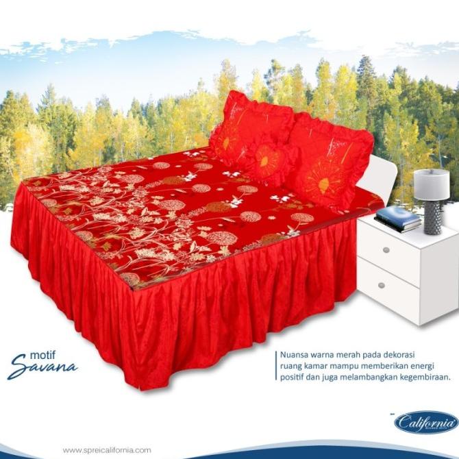 Laris California - Sprei Rumbai Queen (160X200) Terlaris Pilihan