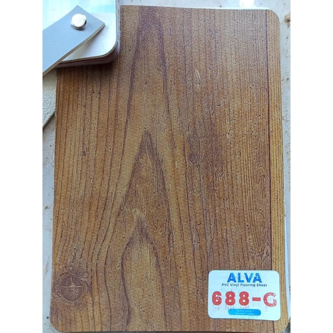 New Karpet Lantai Vinyl Korea Tebal 1.2Mm Motif Kayu