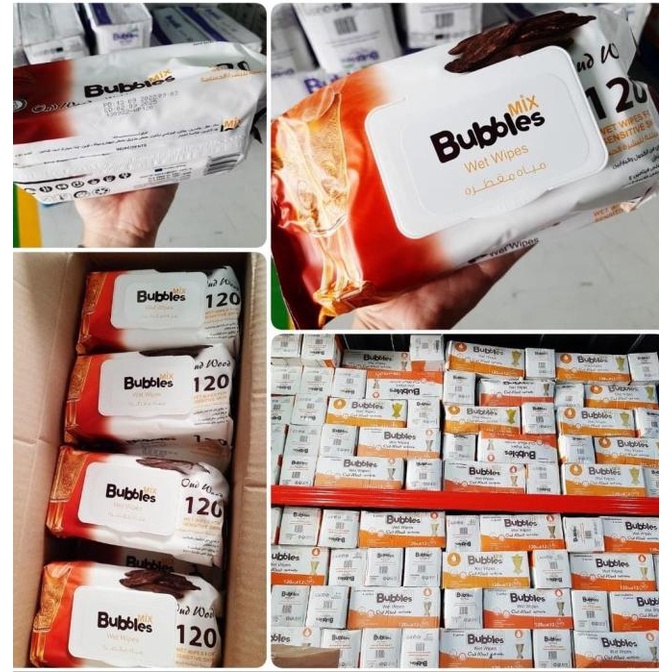 '+'+'+'+] TISU TISSUE BASAH MIX BUBBLES MIX OUD WOOD GAHARU 120 WET WIPES