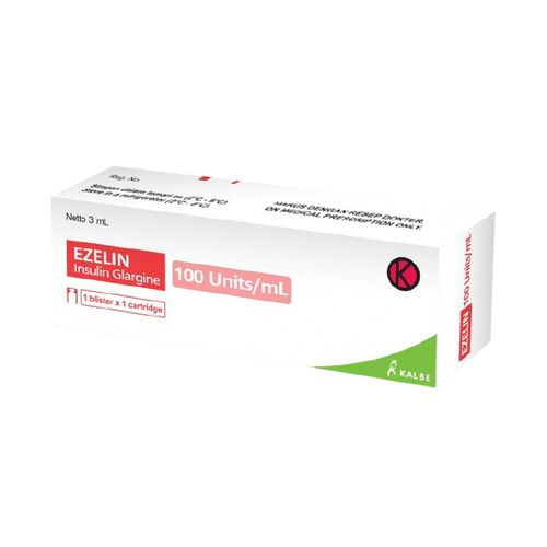 EZELIN 100 IU/ML INSULIN 3 ML CARTRIDGE