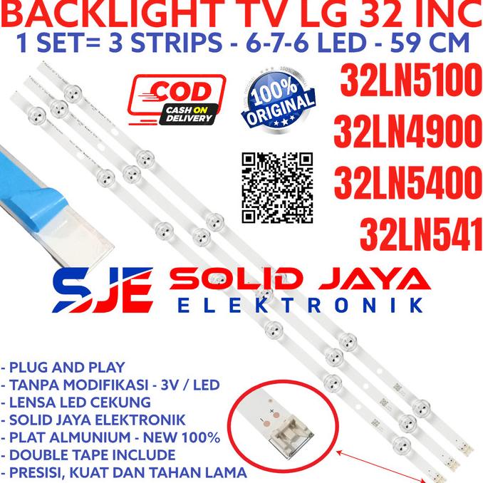 BACKLIGHT LG 32LN5100 32LN4900 32LN5400 32LN 32 LN LAMPU LG LED 3V BL