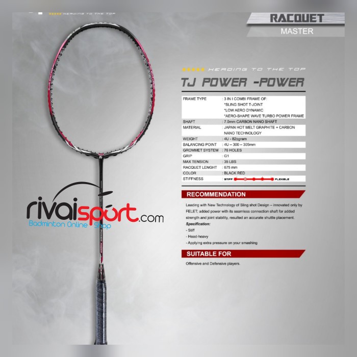 Terlaris Raket Felet Tj Power - Power