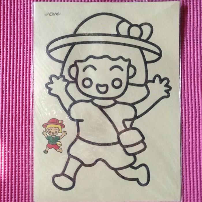 

Mainan Edukasi Mewarnai Mainan edukasi anak mewarnai gambar stiker serbuk pasir