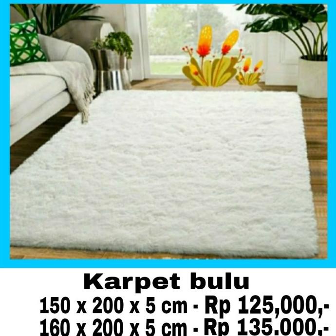 Karpet bulu rasfur, 150 x 200 cm