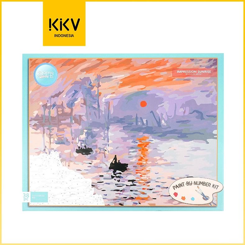 

LangerPaint By Numbers Frame Version Impression Sunrise /Water Lilies/Art/Painting