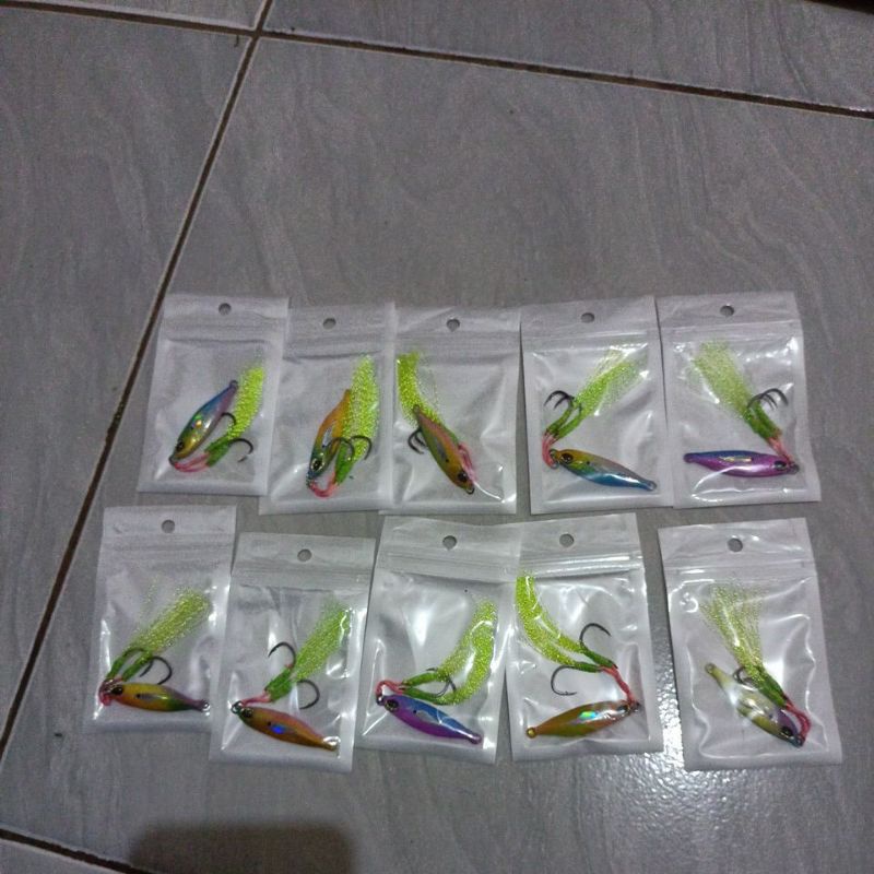 micro jig 10 gram gacor + asis sabiki
