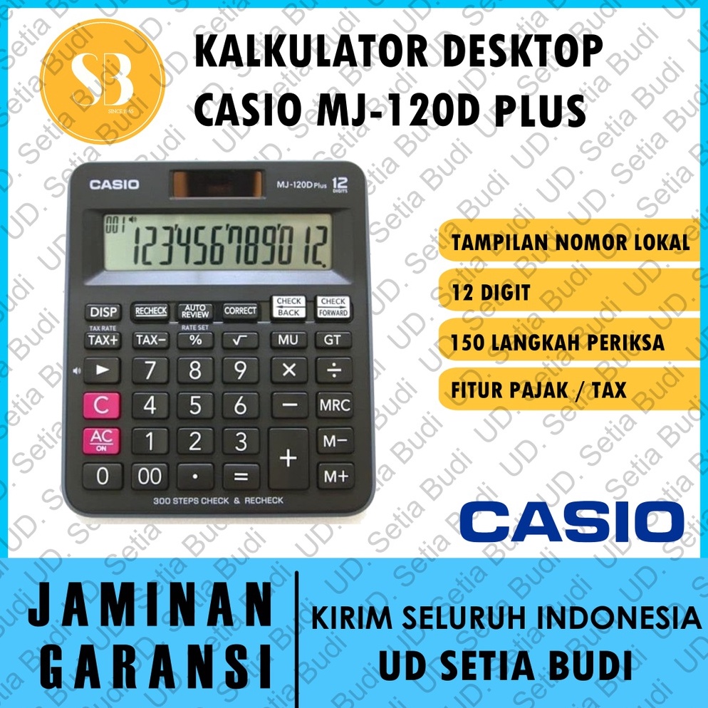 

Kirim langsung Kalkulator Desktop Casio MJ-120D Plus 84