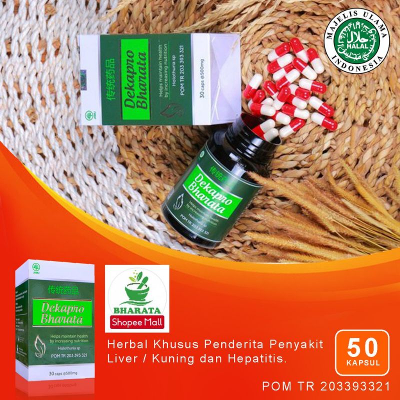 Dekapro Bharata Kemasan 250g Isi 30 Kapsul @500mg 100% Original Official Bharata