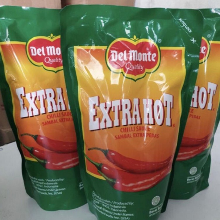 

←✻ TERMURAHHHH Saos sambel delmonte hot /extra hot / chilli sauce / kemasan 1kg Ready Stock