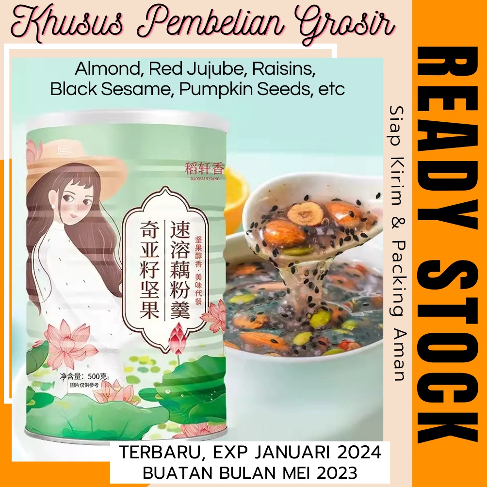 

Miliki Segera Ou Fen Lotus Root Powder / Sarapan Diet Sehat / Halal Oufen Lotus Root Almond 500g HSC