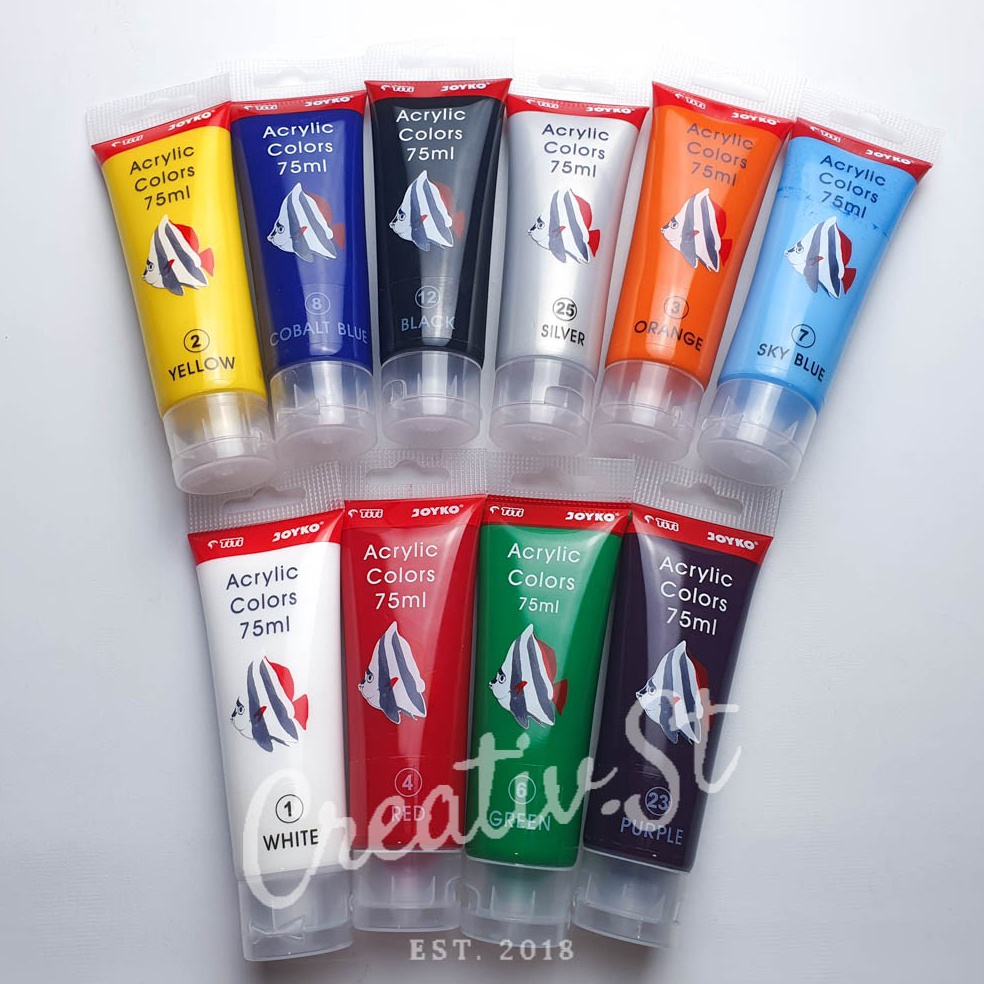 

Acrylic TITI Joyko 75 ml Cat Acrylic Color Akrilik Lukis 5970