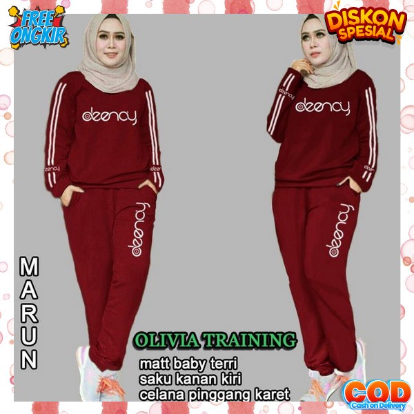 Setelan Wanita Nyaman Digunakan Set Baju Senam Terbaru Bju Srnam Ibu Pkk Bj Senam Ibuibu Stelan Buju