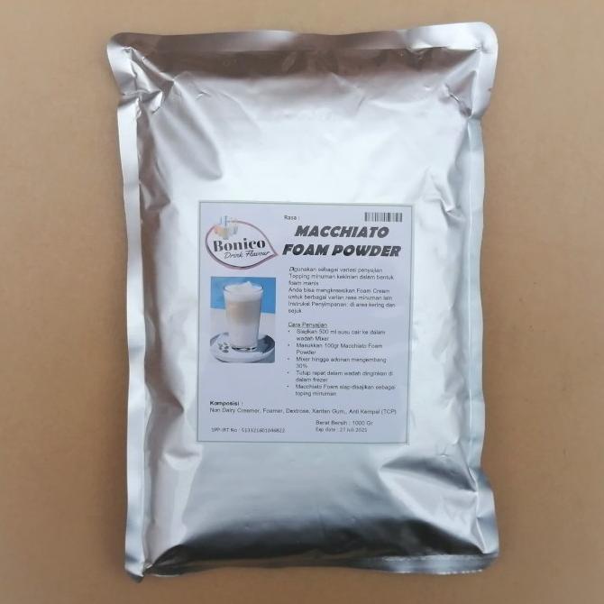 

Bonico MACCHIATO FOAM POWDER 1kg Toping toping busa Machiato maciato
