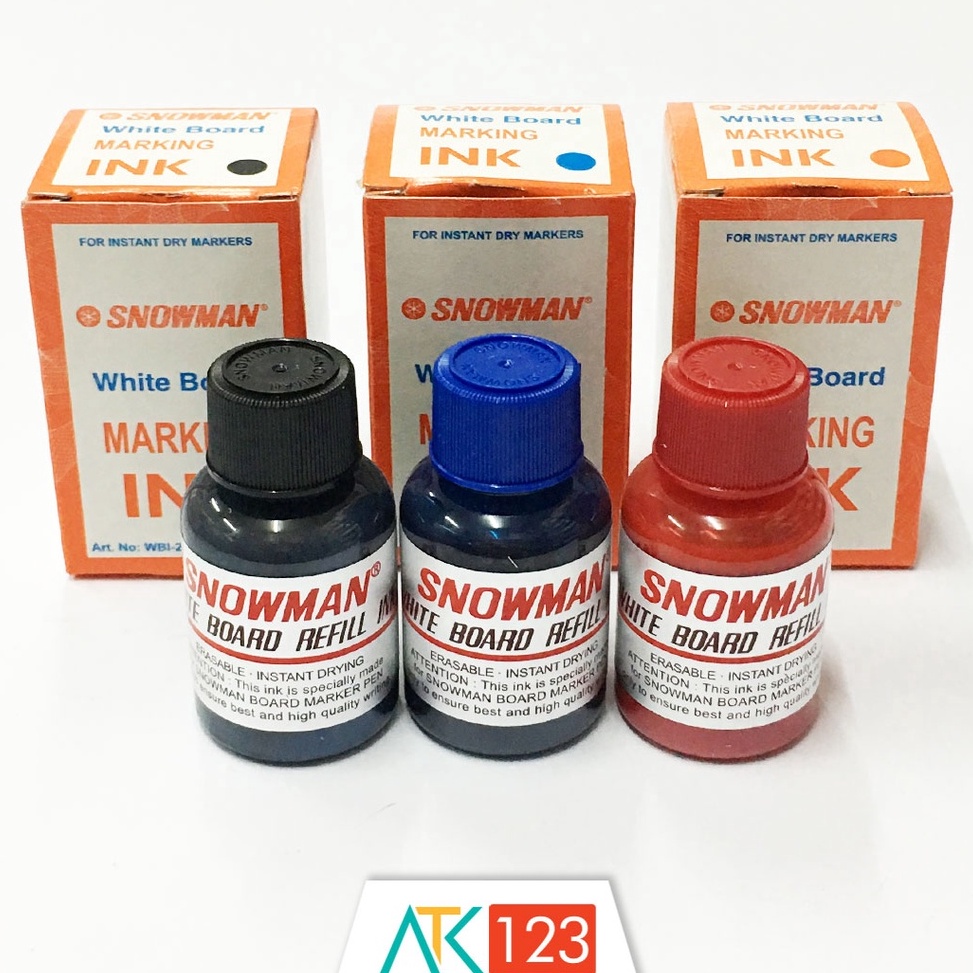 

Free Ongkir Refill Tinta Spidol White Board Snowman WBI-20