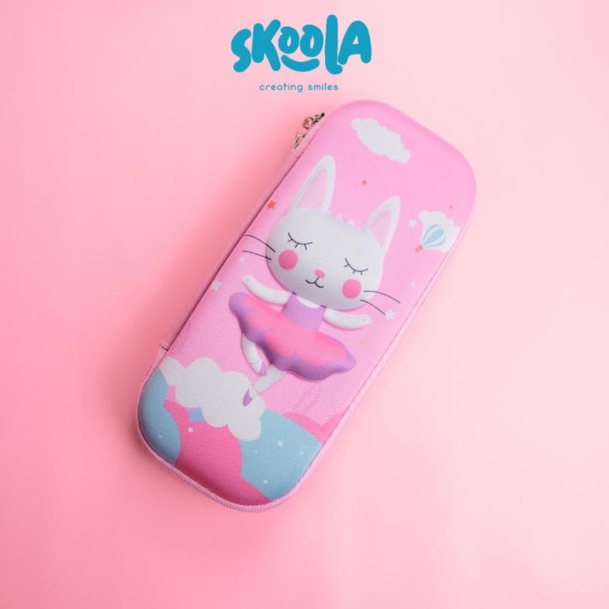 

8.8 Skoola Tempat Pensil Anak Perempuan Hardtop 3D Lucu Unicorn Rabbit Cat - Tepen Grosir !!