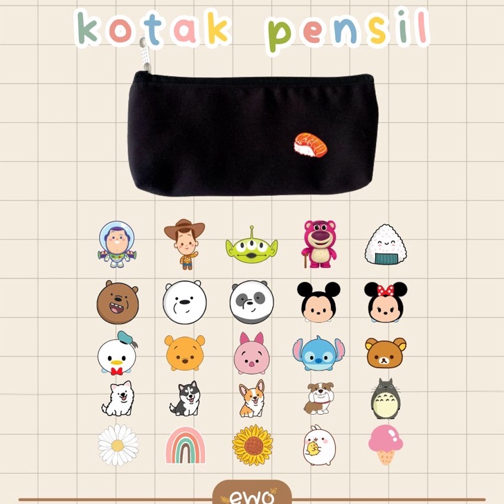 

GNQL8995㊗ Kotak Pensil Karakter Tempat Pensil Cute ㊞