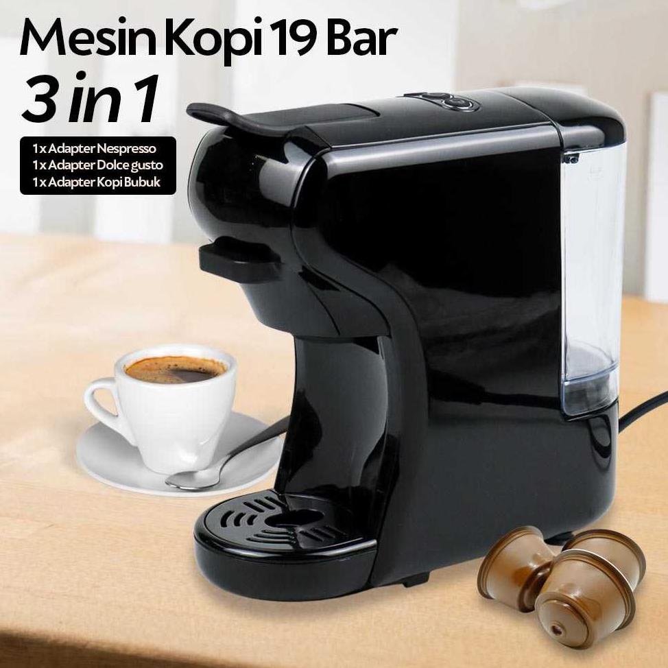 Hibrew Mesin Kopi Kapsul 3 In 1 For Nespresso Dolce Gusto