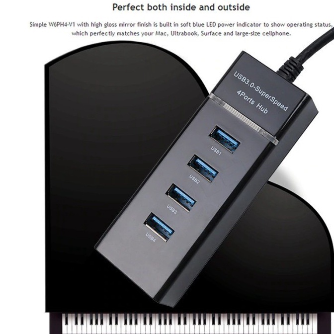 VIRAL. USB3.0 HUB 4 PORT / USB HUB / USB 3.0 HUB HIGH SPEED 4 PORT