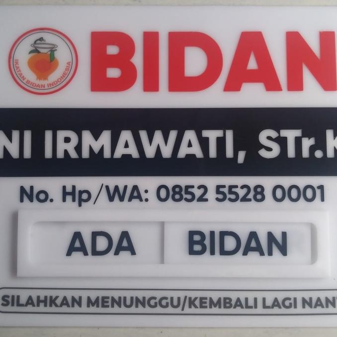 

+%+%+%] Acrylic akrilik papan bidan ( ada bidan /bidan keluar )