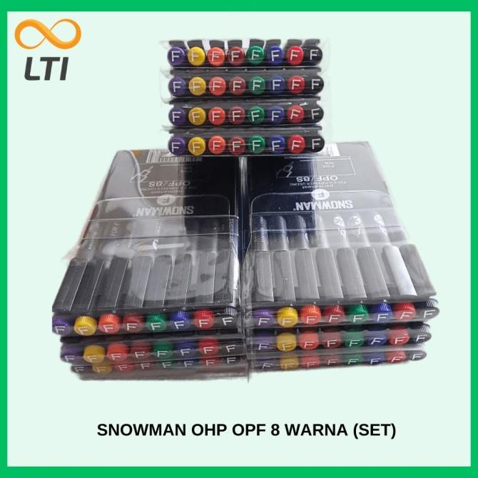 

*:*:*:*:*] Spidol Snowman Permanen OHP / OPF 8 Warna / SET MURAH