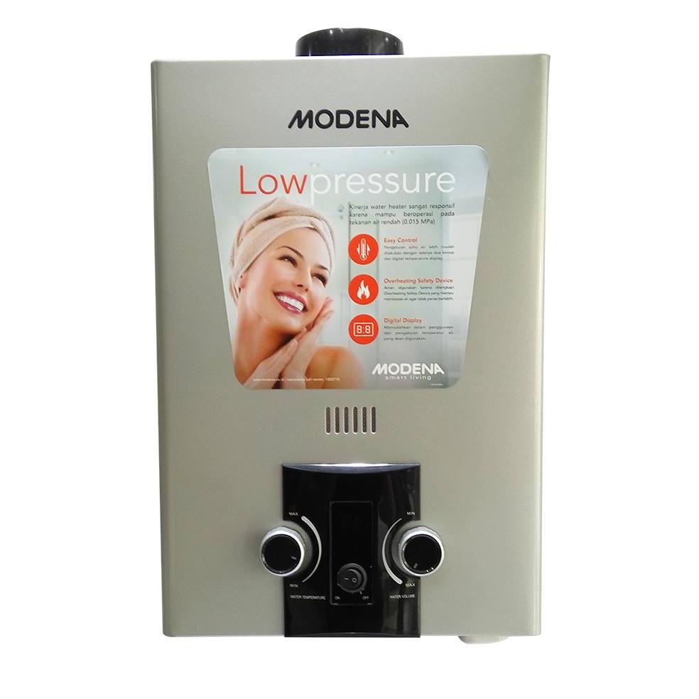 WATER HEATER MODENA GI 6AV // PEMANAS AIR SHOWER KAMAR MANDI GAS