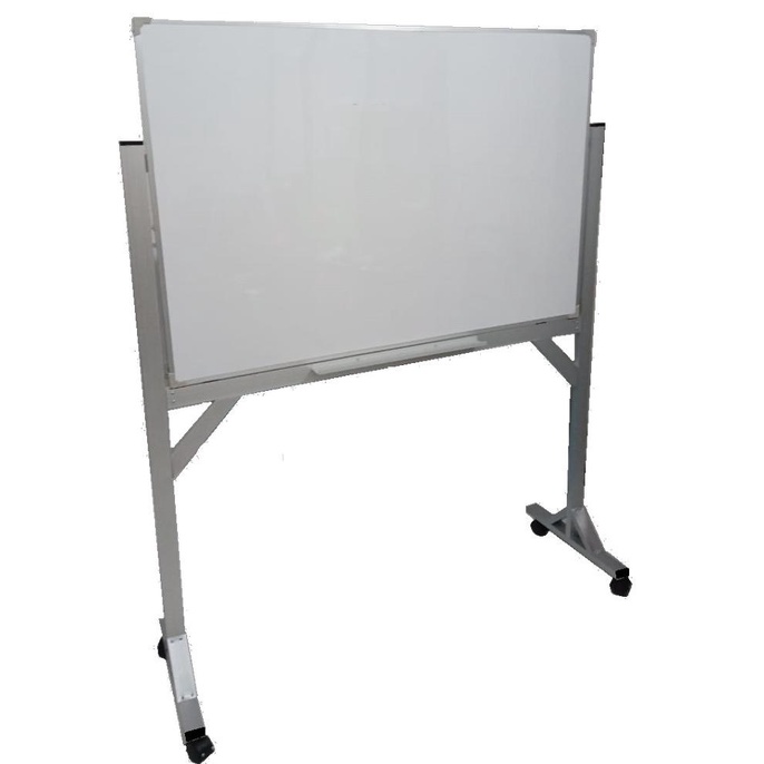 

\\\\\] Whiteboard / papan tulis standing non magnet 90 x 120 cm