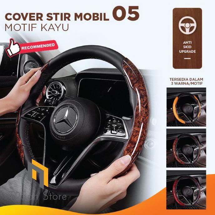 Cover Stir Mobil 05 Motif Kayu