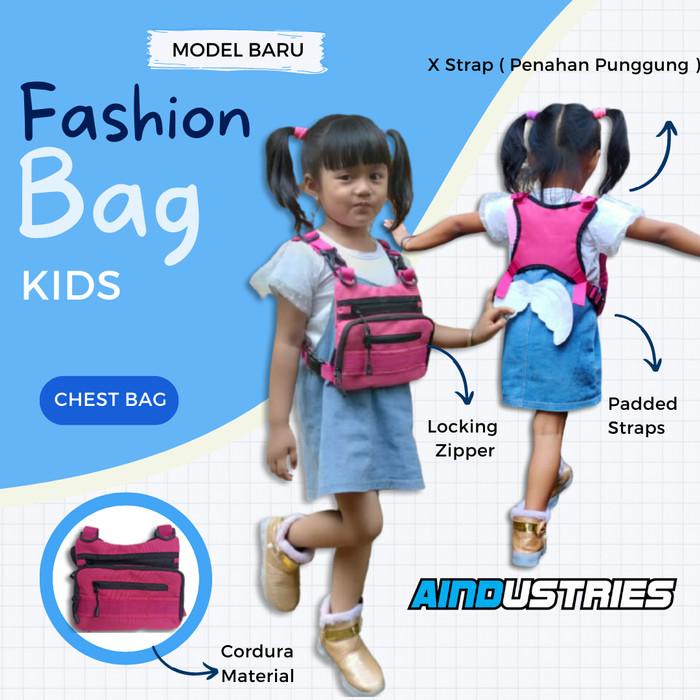 Tas Dada Tactical Anak Chest Bag Polisi Cilik Tni Army Rompi Anak
