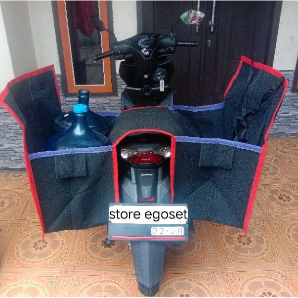 Stok Terbatas.. tas motor tas obrok obrok motor Bronjong motor tas kurir ronjot kandek tas ronjot