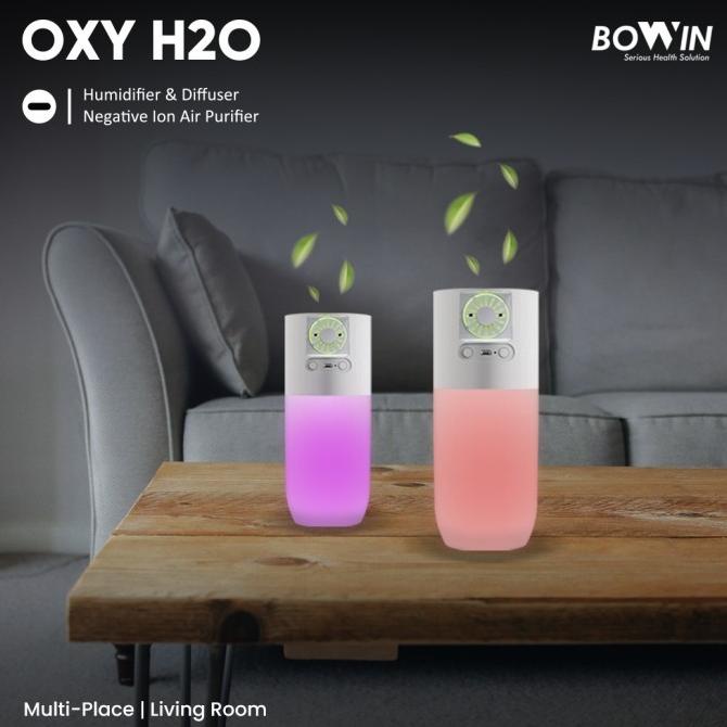 Bowin Oxy H2O (4in1: Air Humidifier, Purifier, Diffuser, Lampu Tidur)