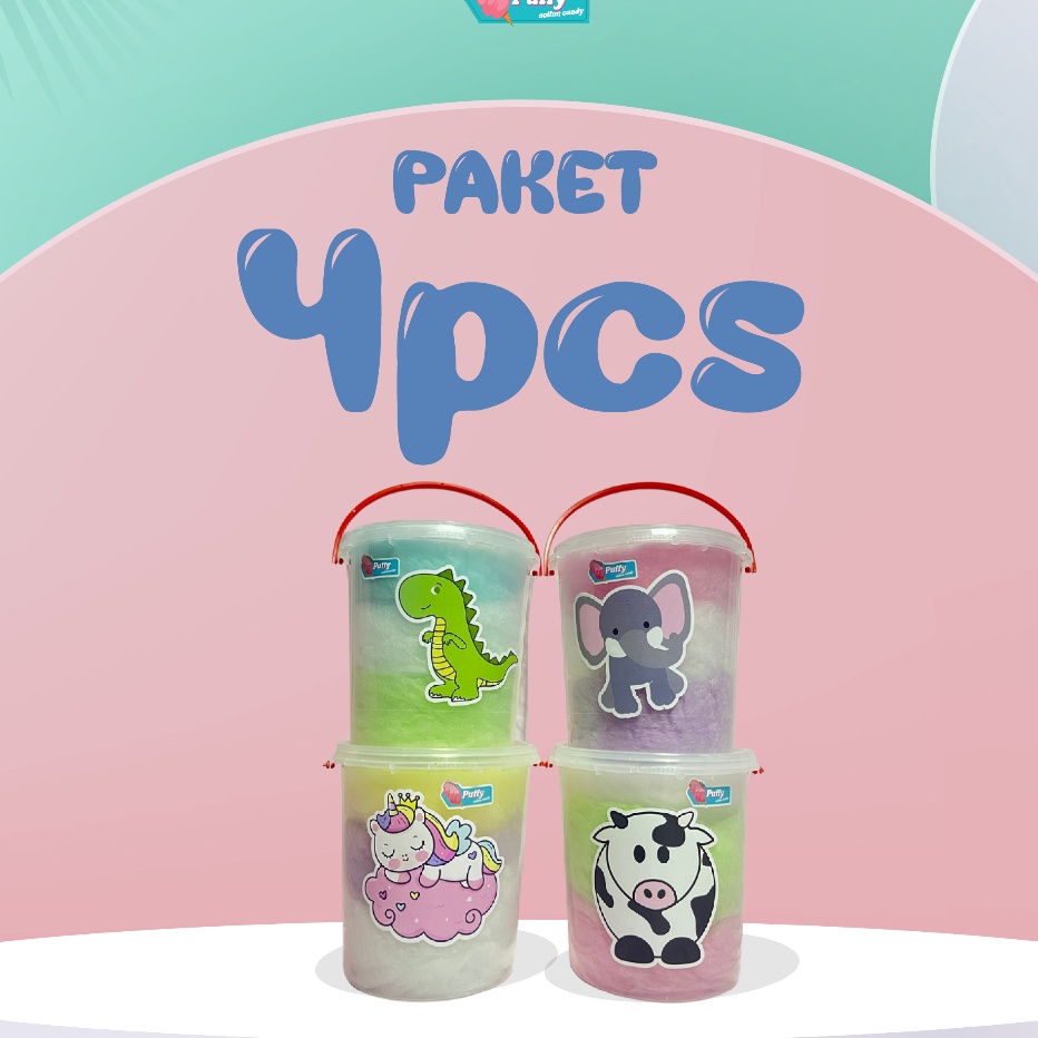 

Limited | HJ6 | GULALI COTTON CANDY PAKET 4PCS SOUVENIR MERCHANDISE GOODYBAG GOODY BAG HAMPERS ULTAH ARUM MANIS