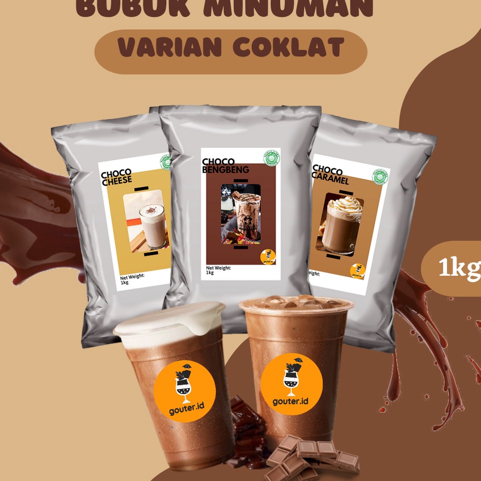 

RFXL7025 MEGA sALE BUBUK MINUMAN RASA VARIAN COKLAT 1KG / SERBUK MINUMAN ANEKA RASA / POWDER MINUMAN BOBA KEKINIAN