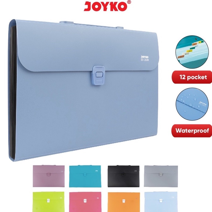 

←Kirim Langsung✵➠ 70PDL Expanding File Map Harmonika Joyko EF-2638 Folio 13 Pocket Z88 Serba Murah