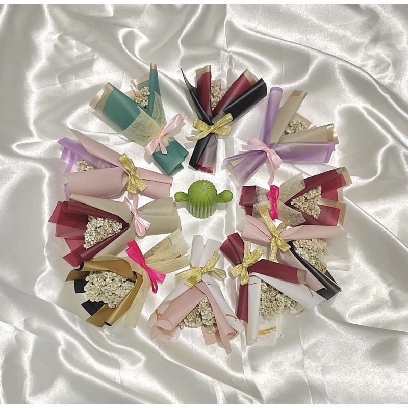 BU011 Dried Flower / mini bucket / bucket bunga mini