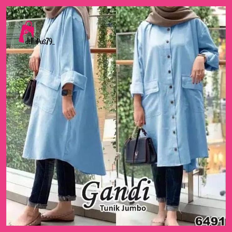 baju atasan wanita tunik jumbo oversize XXXL dellapus79_