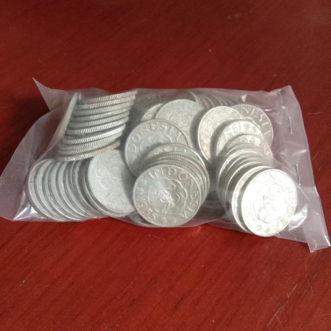 Koin 25 Sen 1957 Uang Kuno Indonesia Burung Garuda Koleksi Hobby Hobi