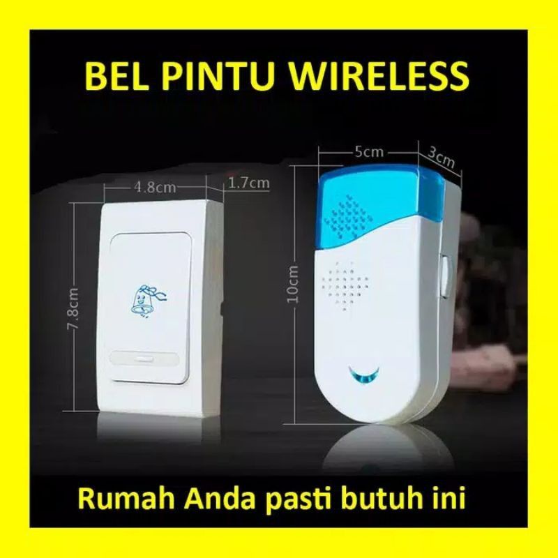 BEL PINTU WIRELESS BEL PINTU TANPA KABEL