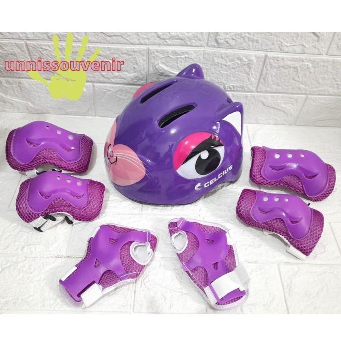 Helm sepeda anak/Helm sepatu roda anak Unicorn Adjustable 1 Set Dekker