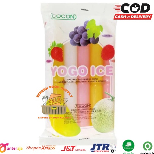 

༆ XII 15410 ( BERKAH ) COCON YOGO ICE 450 ML @ 10 PCS ICE COCON YOGO >XG34448< ♔