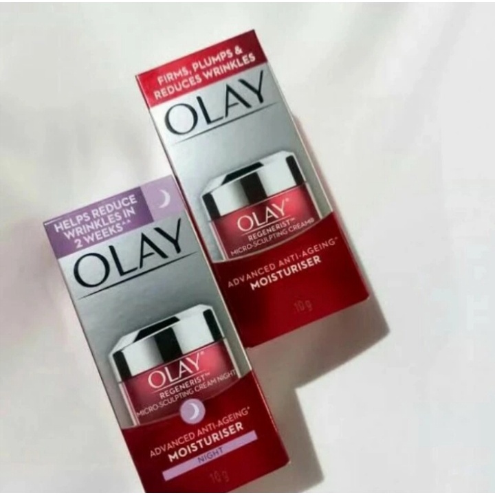 OLAY Anti Aging Regenerist Micro Sculpting Day Cream+Night Cream 10gr