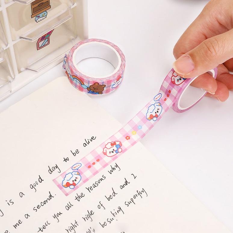 

Terlaris 1 Pc Hewan Lucu Washi Tape Decor Masking Tape Jurnal Scrapbook Dekorasi Diy-V2