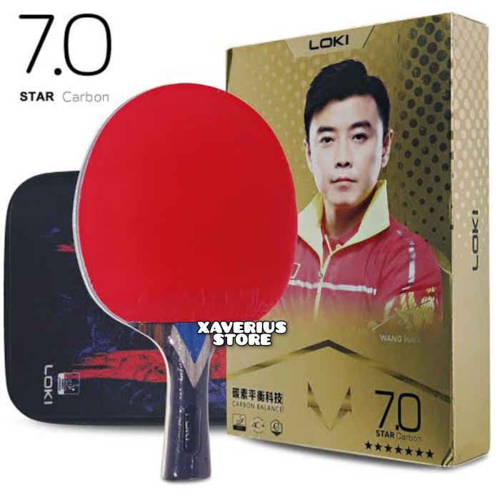 Terlaris Bat Pingpong Loki 5 Star 6 Star 7 Star Carbon Original